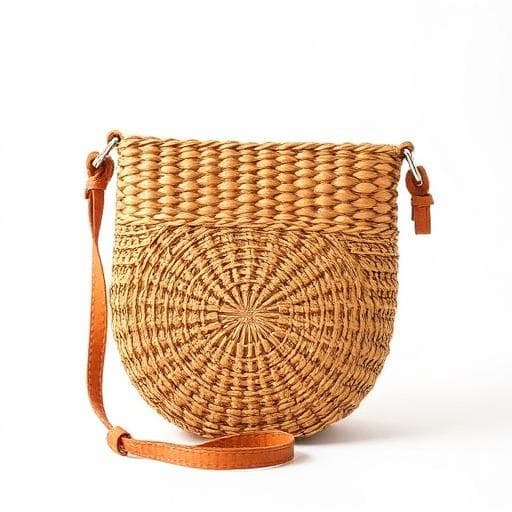 Woven Rattan Crossbody